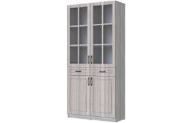 Витрина Шкаф-Апполия, Ясень анкор светлый/Сандал белый