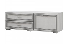 Тумба под телевизор Ливорно для ТВ-техники ЛТ-1 ясень анкор светлый патина сер