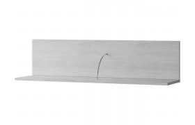 Полка навесная Ливорно ЛН-2 ясень анкор светлый патина серебро