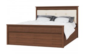 Кровать Ливорно ЛКР-1 (1,4) с настилом ДСП 2С, Орех донской