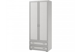 Шкаф Ливорно 2-х ств. ЛШ-22 ясень анкор светлый патина серебро