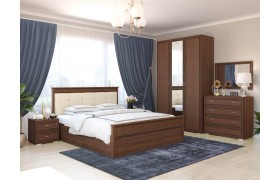 Спальный гарнитур Модульная Ливорно, набор 1, Орех донской