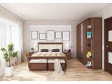 Модульная спальня Ливорно, набор 2, Орех донской недорого
