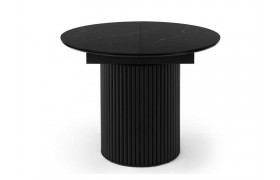 Стол на кухню Стивен 100(140) shakespeare black / черный Керамический