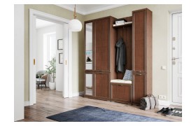 Прихожая Модульная Ливорно, набор 1, Орех донской