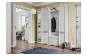 Прихожая Модульная Ливорно, набор 1, Ясень анкор светлый