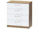 Комод №1 Иннэс-7, Крафт золотой/Белый недорого