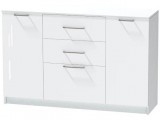 Комод №3 Иннэс-7, Белый/Белый глянец недорого