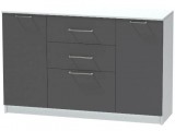 Комод №3 Иннэс-7, Белый/Графит недорого