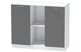 Комод №4 Иннэс-7, Белый/Графит