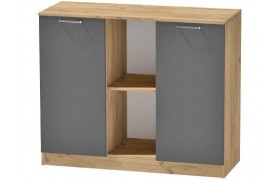 Комод №4 Иннэс-7, Крафт золотой/Графит