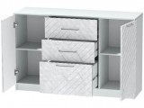 Комод №3 Иннэс-7, Белый/Бетон снежный купить