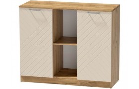 Комод №4 Иннэс-7, Белый/Тирамису матовый