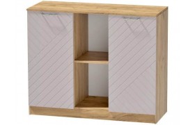 Комод №4 Иннэс-7, Крафт золотой/Грэй софт