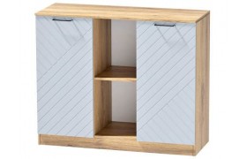 Комод №4 Иннэс-7, Крафт золотой/Монблан Р-826