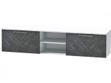 Тумба для ТВ-техники подвесная Иннэс-7, Белый/Бетон графит недорого