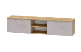 Комод Тумба для ТВ-техники подвесная Иннэс-7, Крафт золотой/Грэй софт