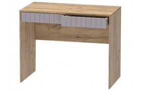 Столик туалетный Иннэс-7, Крафт золотой/Грэй софт