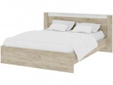 Кровать 160х200 Адель с настилом ДСП - Крафт серый/Крафт белый недорого