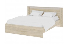 Двуспальная кровать 160х200 Адель с настилом ДСП - Дуб /Кашемир