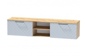 Комод Тумба для ТВ-техники подвесная Иннэс-7, Крафт золотой/Монблан Р