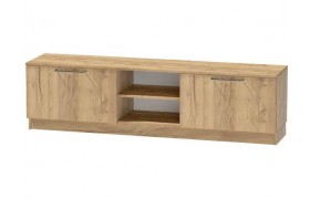 Тумба под телевизор для ТВ-техники напольная Иннэс-7, Дуб крафт золотой