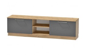 Тумба под телевизор для ТВ-техники напольная Иннэс-7, Крафт золотой/Графит