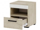 Тумба прикроватная Адель - Крафт серый/Крафт белый купить
