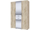 Шкаф 3-х створчатый Теана - Крафт серый/МДФ светло-серый недорого