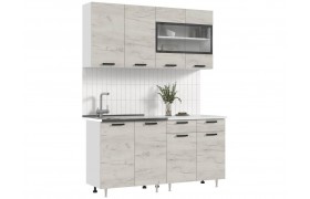 Кухня ЛДСП Рио NEW 1,6м крафт белый/