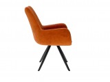 Стул DikLine 351 поворотный BL07 терракотовый, ножки черные купить