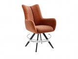 Стул DikLine 351 поворотный BL07 терракотовый, ножки черные недорого