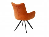 Стул DikLine 351 поворотный BL07 терракотовый, ножки черные от производителя
