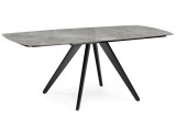 Silvi 120(180)x80 серый / черный Керамический стол от производителя