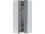 Шкаф угловой Иннэс-7 - Белый/Графит купить