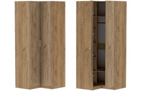 Шкаф угловой Иннэс-7 - Дуб крафт золотой