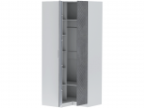 Шкаф угловой Иннэс-7 - Белый/Бетон графит распродажа