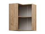 Шкаф навесной Альфа угловой пенал 600х720х600 купить