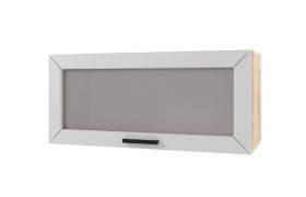 Шкаф навесной Альфа горизонтальный со стеклом 800х360х300
