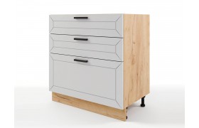 Шкаф напольный Альфа с 3мя ящиками 800х820х476