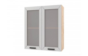 Шкаф навесной Альфа со стеклом 600х720х300
