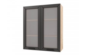 Шкаф навесной Альфа высокий со стеклом 800х920х300