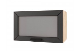 Шкаф навесной Альфа горизонтальный со стеклом 600х360х300