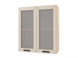 Шкаф навесной Альфа со стеклом 600х720х300 недорого