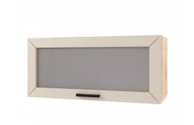 Шкаф навесной Альфа горизонтальный со стеклом 800х360х300