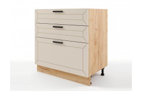 Шкаф напольный Альфа с 3мя ящиками 800х820х476