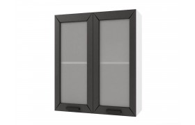 Шкаф навесной Альфа со стеклом 600х720х300