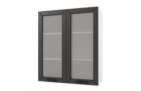 Шкаф навесной Альфа высокий со стеклом 800х920х300