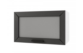 Шкаф навесной Альфа горизонтальный со стеклом 600х360х300