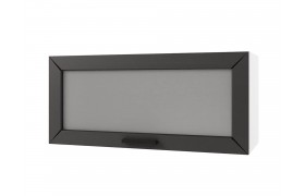 Шкаф навесной Альфа горизонтальный со стеклом 800х360х300